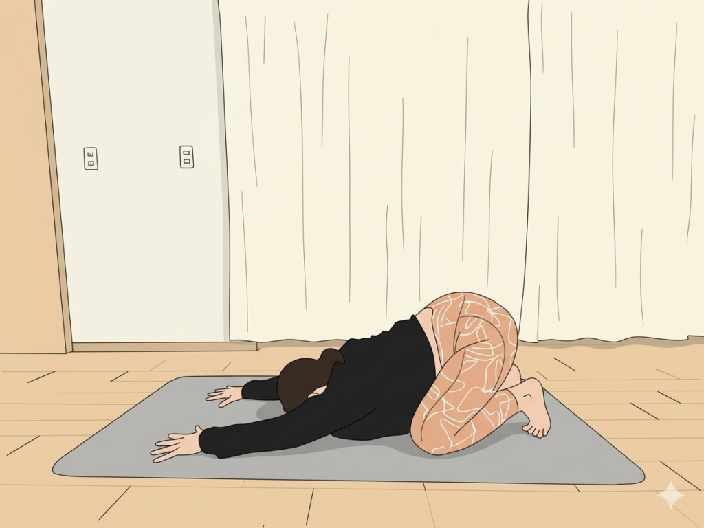 ダウンドッグの前のポーズ